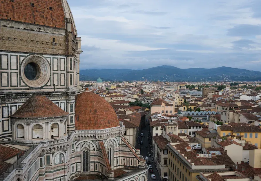 Florence Cathedral above the city rooftops